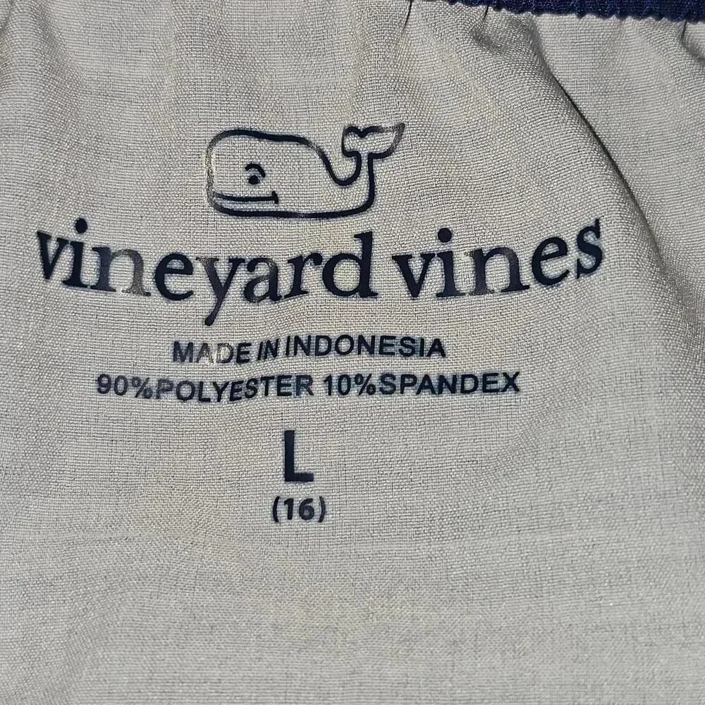 Vineyard Vines Boys Red Blue Striped Swim Trunks Board Shorts Large 16‎